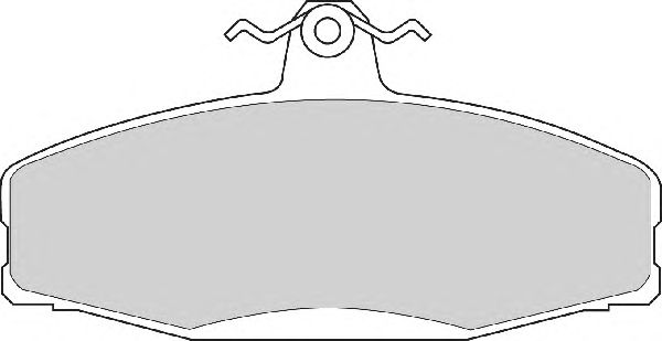 Комплект тормозных колодок, дисковый тормоз FD6386A