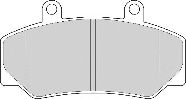Комплект тормозных колодок, дисковый тормоз FD6136A