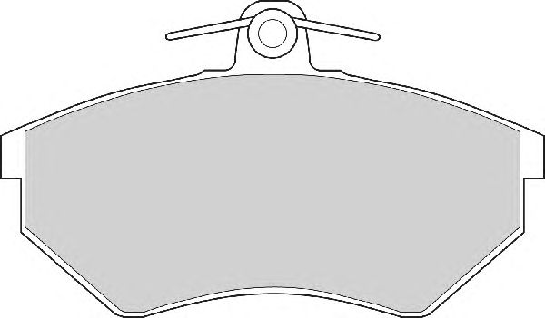 Комплект тормозных колодок, дисковый тормоз FD6489A
