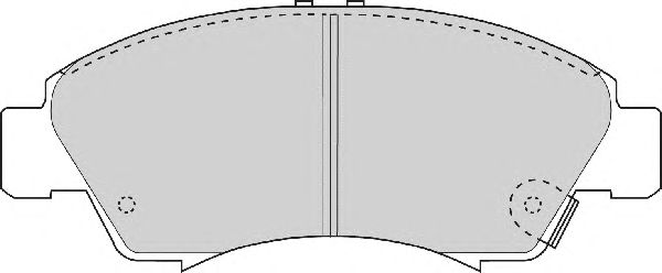 Комплект тормозных колодок, дисковый тормоз FD6537A