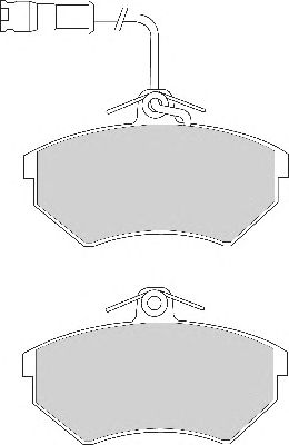 Комплект тормозных колодок, дисковый тормоз FD6602A