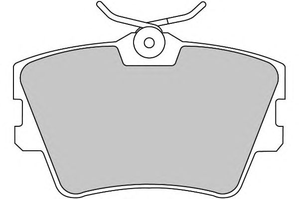 Комплект тормозных колодок, дисковый тормоз FD6772N