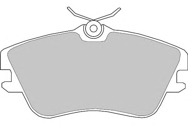 Комплект тормозных колодок, дисковый тормоз FD6626N