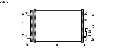 Condensator, airconditioning LC5090