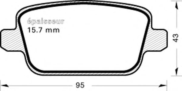 Комплект тормозных колодок, дисковый тормоз 865