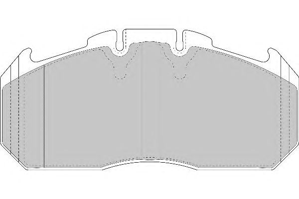 Комплект тормозных колодок, дисковый тормоз DCV1404BFE
