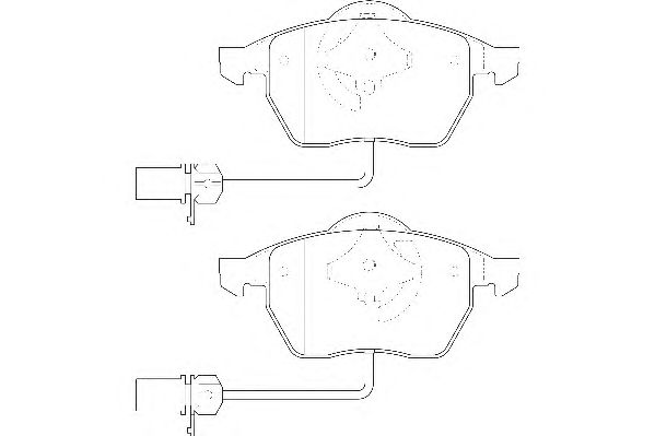 Комплект тормозных колодок, дисковый тормоз DBP391323