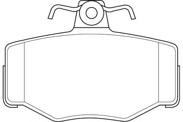 Комплект тормозных колодок, дисковый тормоз DBP330707