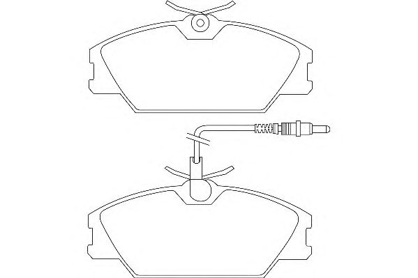 Комплект тормозных колодок, дисковый тормоз DBP350406