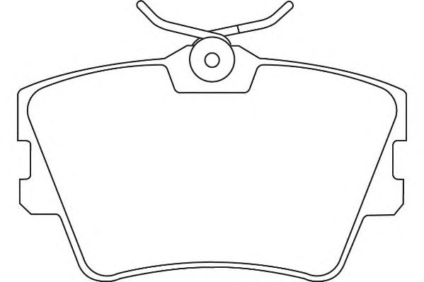 Комплект тормозных колодок, дисковый тормоз DBP391132