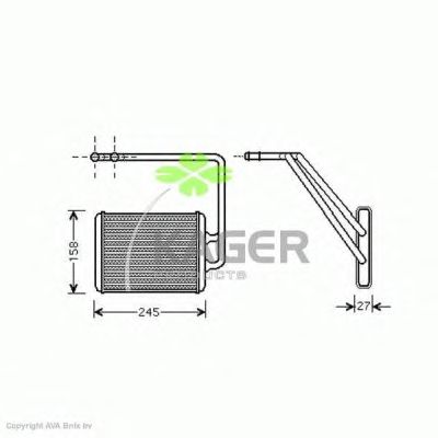 Heat Exchanger, interior heating 32-0249