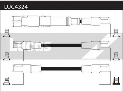 Комплект проводов зажигания LUC4324