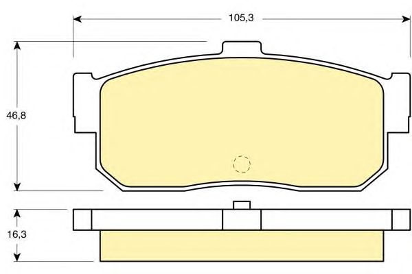 Комплект тормозных колодок, дисковый тормоз 6111729