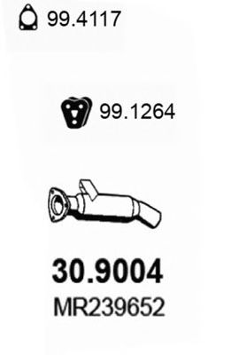 Avgasrör 30.9004