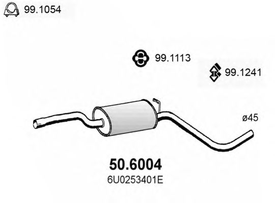 Middle Silencer 50.6004