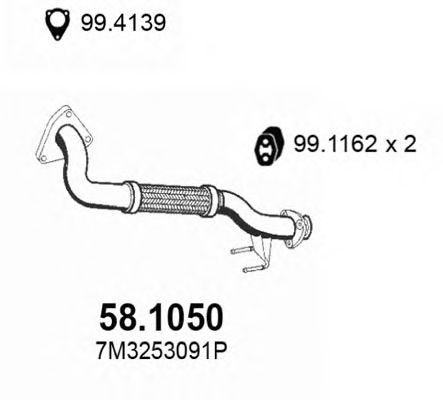 Exhaust Pipe 58.1050