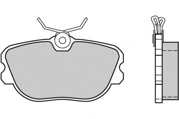 Комплект тормозных колодок, дисковый тормоз 12-0365
