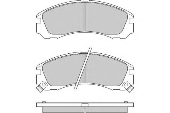 Комплект тормозных колодок, дисковый тормоз 12-0573