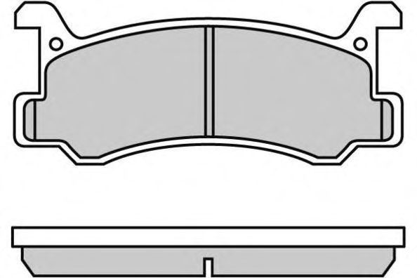 Комплект тормозных колодок, дисковый тормоз 12-0602