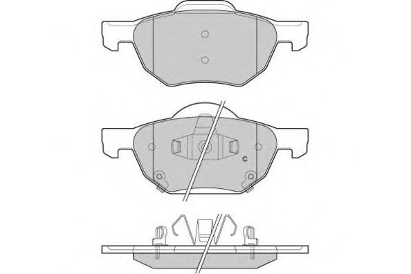 Brake Pad Set, disc brake 12-1185