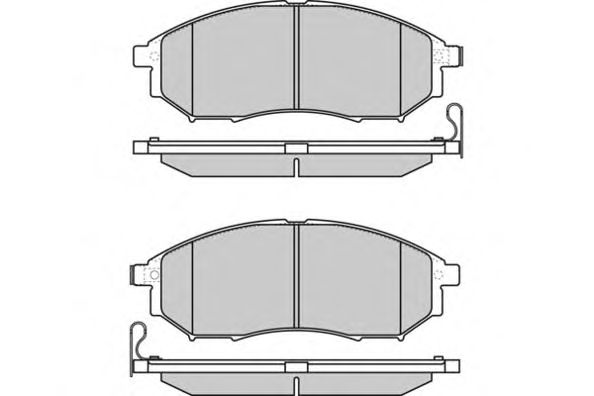 Комплект тормозных колодок, дисковый тормоз 12-1350