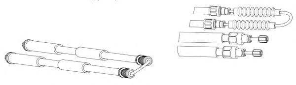 Cable, parking brake CT02184