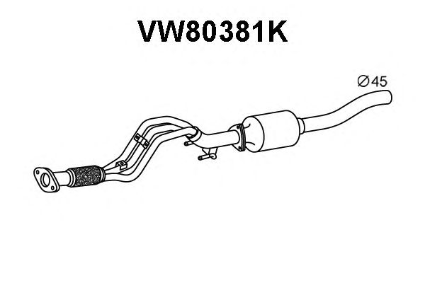 Katalysator VW80381K