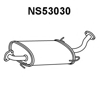 Panela de escape dianteira NS53030