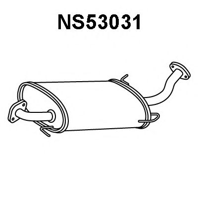 Panela de escape dianteira NS53031