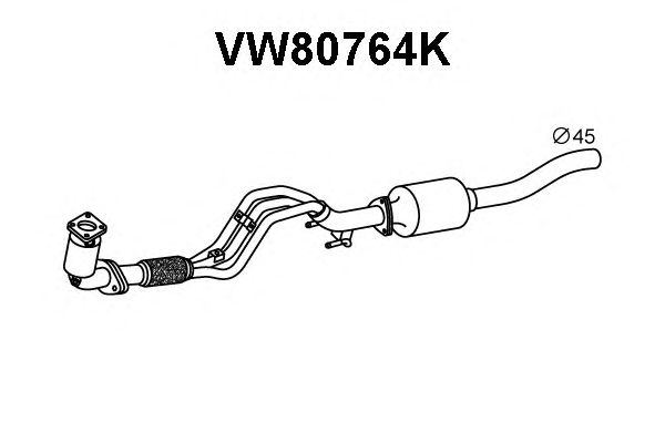 Katalysator VW80764K