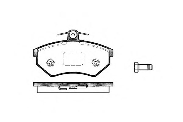 Комплект тормозных колодок, дисковый тормоз P0343.50