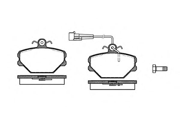 Комплект тормозных колодок, дисковый тормоз P3643.02