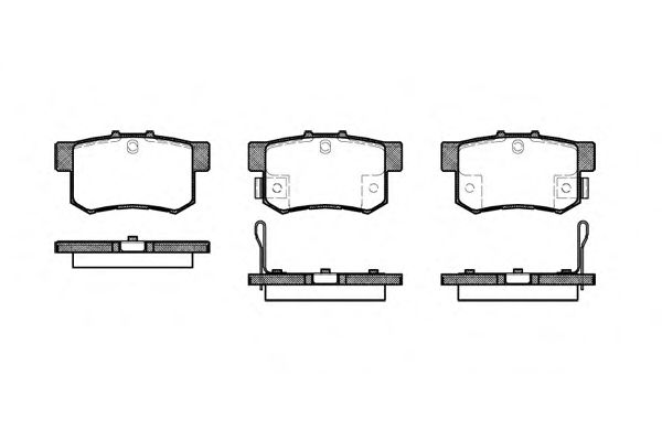 Комплект тормозных колодок, дисковый тормоз P2253.22