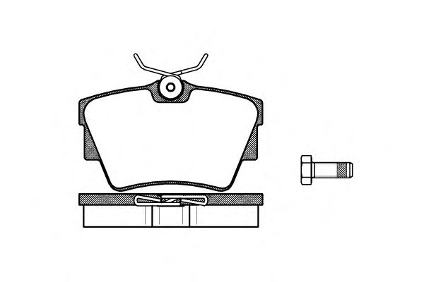 Kit de plaquettes de frein, frein à disque P4913.30
