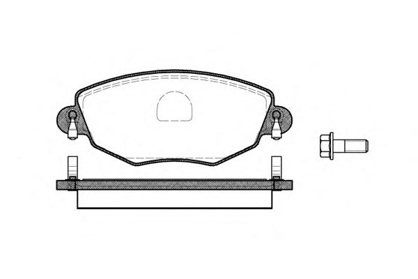 Комплект тормозных колодок, дисковый тормоз P6763.00