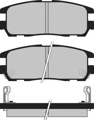 Kit de plaquettes de frein, frein à disque PA1031