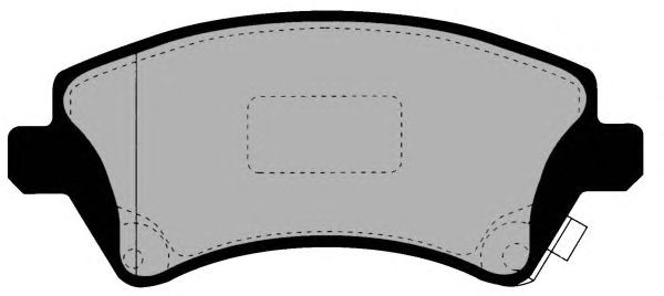 Комплект тормозных колодок, дисковый тормоз PA1478