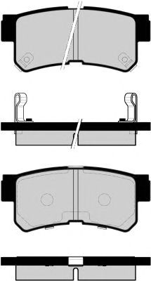 Комплект тормозных колодок, дисковый тормоз PA1494