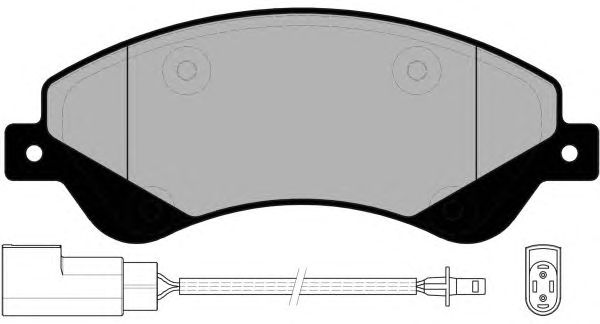 Комплект тормозных колодок, дисковый тормоз PA1699