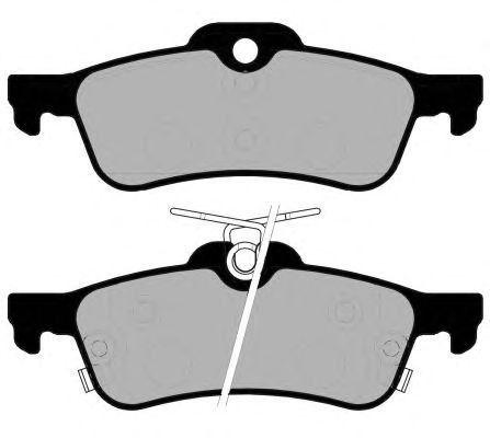 Комплект тормозных колодок, дисковый тормоз PA1750