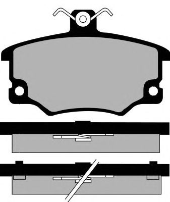 Комплект тормозных колодок, дисковый тормоз PA410