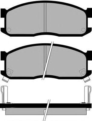 Kit de plaquettes de frein, frein à disque PA468