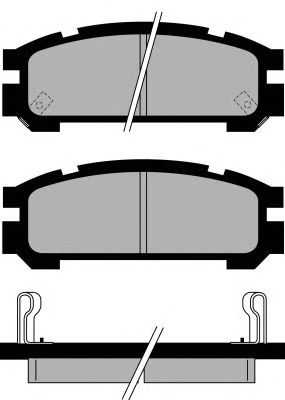 Комплект тормозных колодок, дисковый тормоз PA823