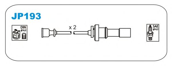 Комплект проводов зажигания JP193