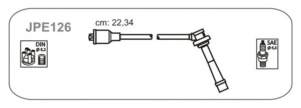 Комплект проводов зажигания JPE126
