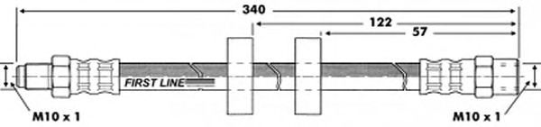 Tubo flexible de frenos FBH6023