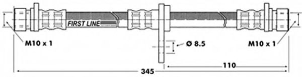 Tubo flexível de travão FBH6194