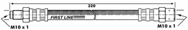 Тормозной шланг FBH6432