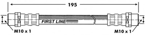 Tubo flexible de frenos FBH6760