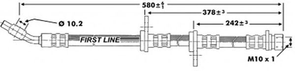 Tubo flexible de frenos FBH6993